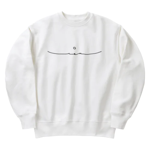 Lien black Heavyweight Crew Neck Sweatshirt