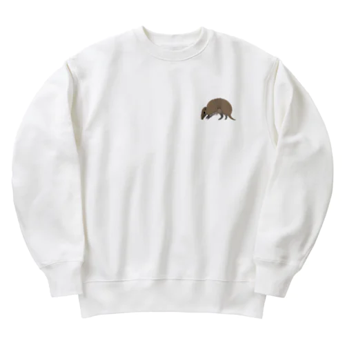 [☆両面] アルマジロだ【視力検査表パロディ】 Heavyweight Crew Neck Sweatshirt