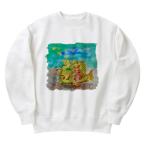 かえるあんこさん Heavyweight Crew Neck Sweatshirt