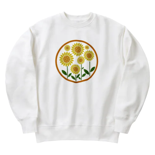 ひまわりのマーク Heavyweight Crew Neck Sweatshirt