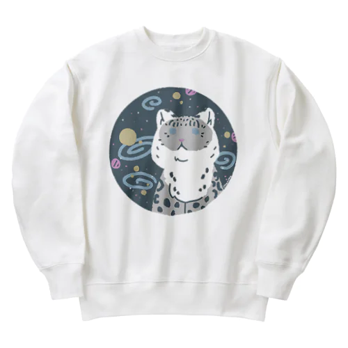 宇宙ユキヒョウ Heavyweight Crew Neck Sweatshirt