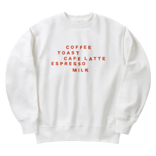 カフェグラフィックトレーナー Heavyweight Crew Neck Sweatshirt