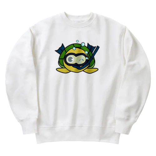 シュノーケリング亀ちゃん Heavyweight Crew Neck Sweatshirt