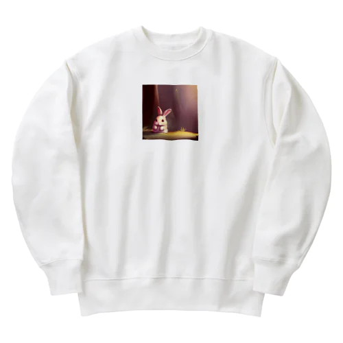 ふさふさうさぎ Heavyweight Crew Neck Sweatshirt