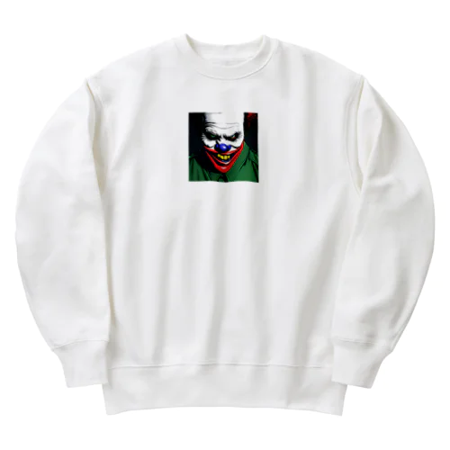 ホラーなピエロ Heavyweight Crew Neck Sweatshirt