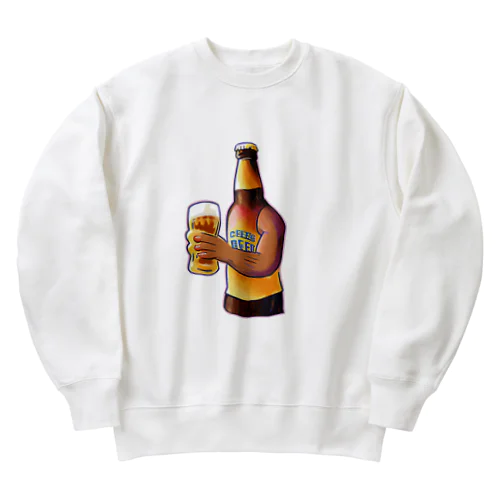 ビール乾杯くん Heavyweight Crew Neck Sweatshirt