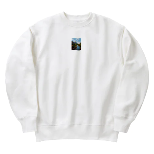 自然の景色で癒やされたい Heavyweight Crew Neck Sweatshirt