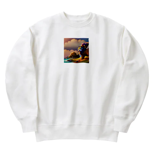 アートウィズワンちゃん Heavyweight Crew Neck Sweatshirt