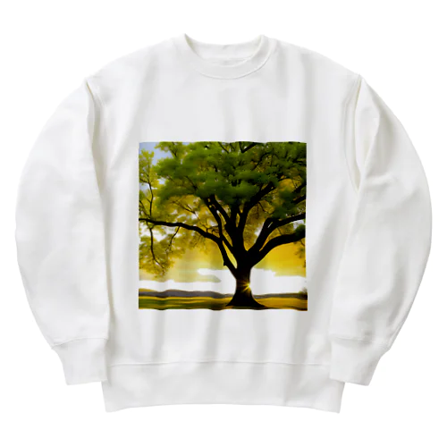 癒しウッド Heavyweight Crew Neck Sweatshirt