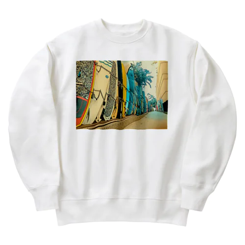 ハワイの裏通 Heavyweight Crew Neck Sweatshirt