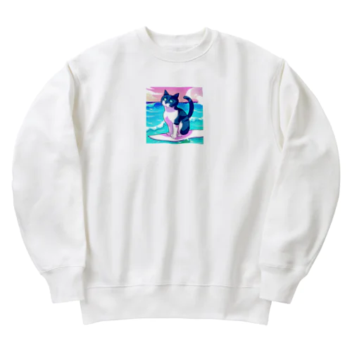 サーフィンネコ Heavyweight Crew Neck Sweatshirt