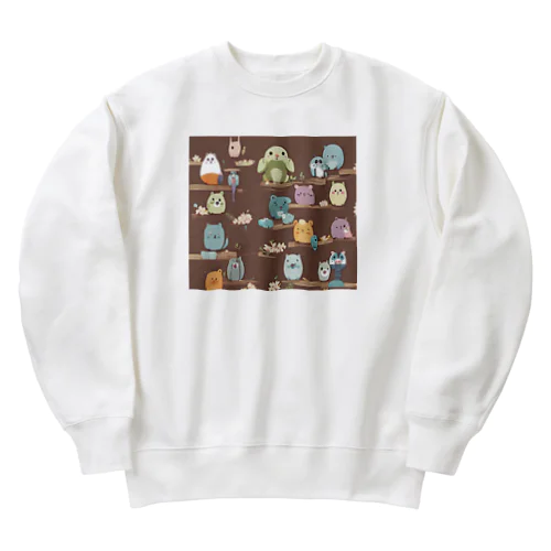 不思議アニマルズ Heavyweight Crew Neck Sweatshirt