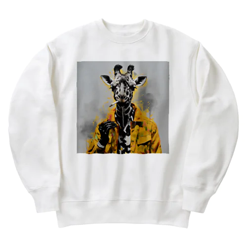 煙草とキリンと。 Heavyweight Crew Neck Sweatshirt