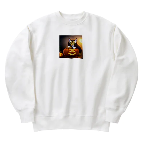 ハロにゃ　グッズ Heavyweight Crew Neck Sweatshirt