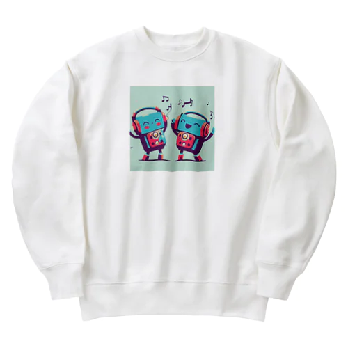 Synth Vibe Echo Sweater Heavyweight Crew Neck Sweatshirt