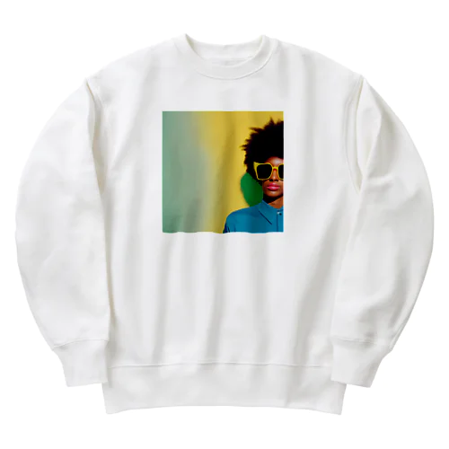 サングラスした女性です。 Heavyweight Crew Neck Sweatshirt