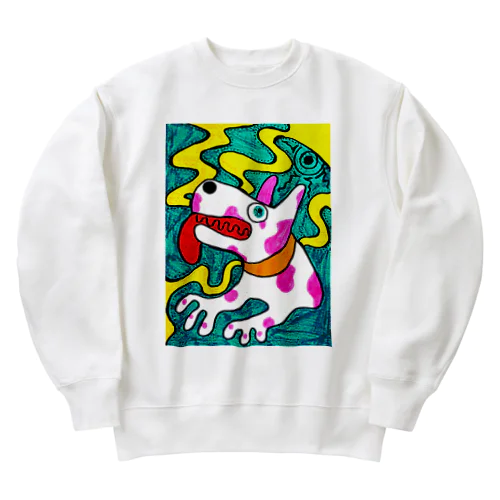 ももいろのいぬ Heavyweight Crew Neck Sweatshirt