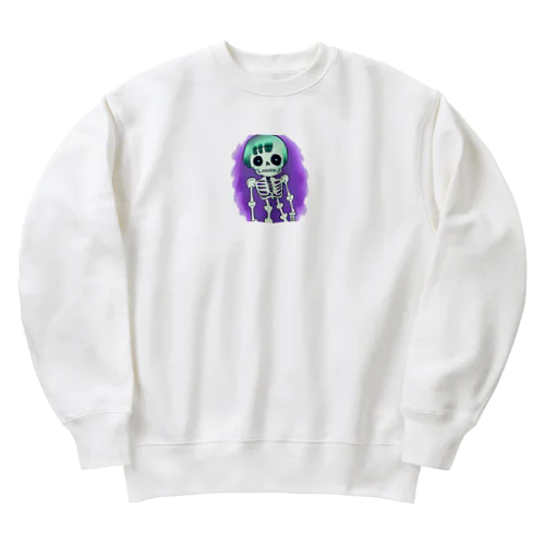 一人ぼっちのガイコツ Heavyweight Crew Neck Sweatshirt