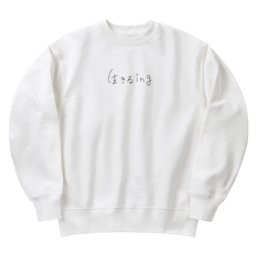 生きるing Heavyweight Crew Neck Sweatshirt