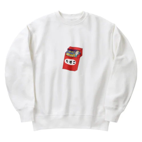 ちょこっとタイムスリップ たばこ Heavyweight Crew Neck Sweatshirt