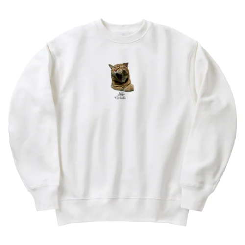 猫ごじら Heavyweight Crew Neck Sweatshirt