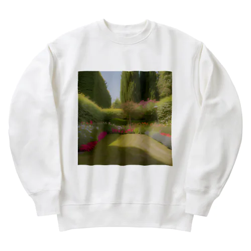 緑の庭 Heavyweight Crew Neck Sweatshirt