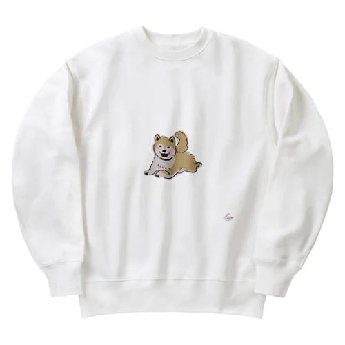 【飛ぶ柴】 Heavyweight Crew Neck Sweatshirt