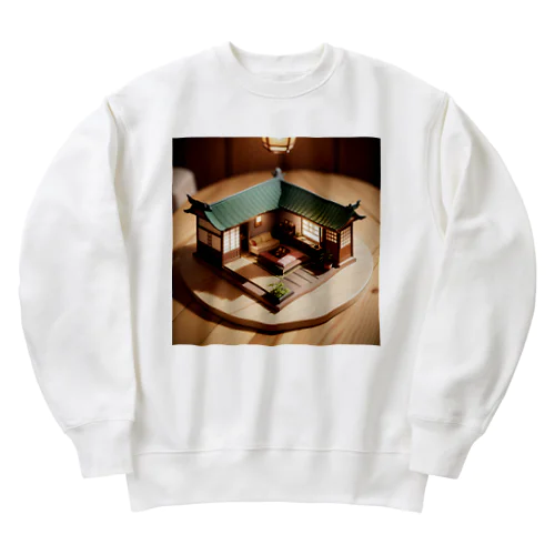 ミニチュアな日本家屋01 Heavyweight Crew Neck Sweatshirt