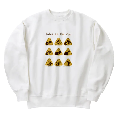 動物園のこころえ Heavyweight Crew Neck Sweatshirt