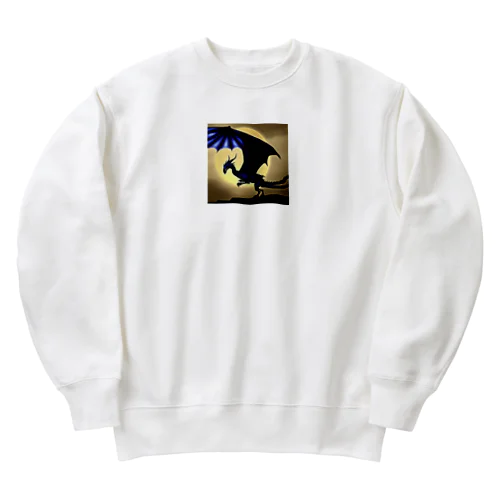 カッコイイ　龍 Heavyweight Crew Neck Sweatshirt