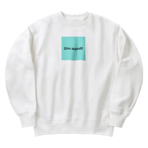 Live myself Heavyweight Crew Neck Sweatshirt