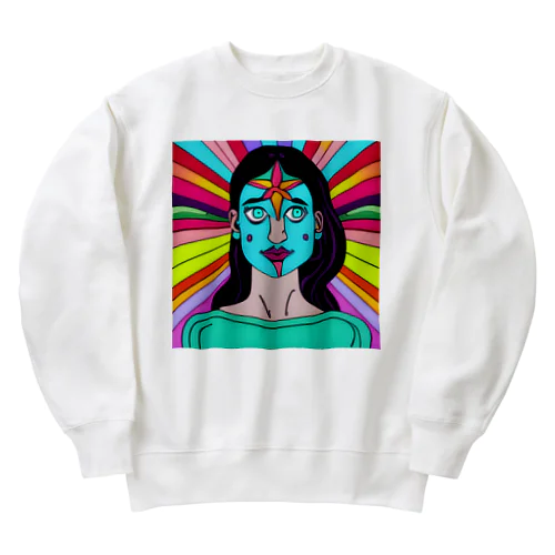 サイケ女子 Heavyweight Crew Neck Sweatshirt