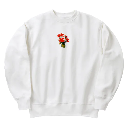 flower Heavyweight Crew Neck Sweatshirt