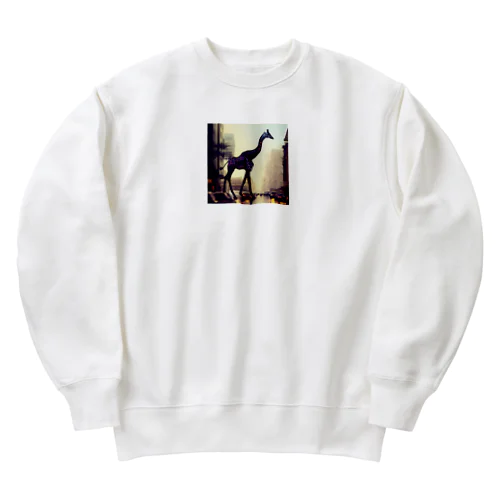 キリンの散歩 Heavyweight Crew Neck Sweatshirt