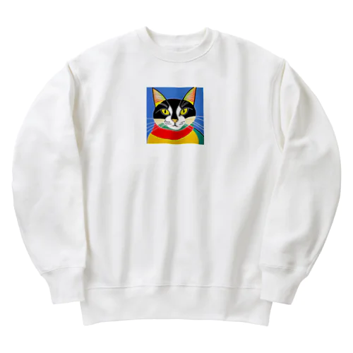 カラフルだニャン‼️ Heavyweight Crew Neck Sweatshirt