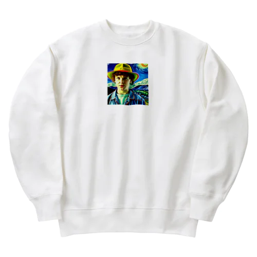 ストレンジャーシングスイレブン星月夜に行ってみた Heavyweight Crew Neck Sweatshirt