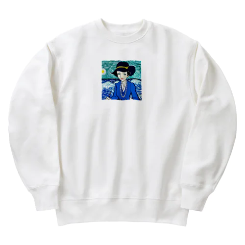 ココシャネル、ゴッホの世界に行ってみた Heavyweight Crew Neck Sweatshirt