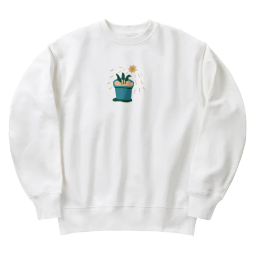 日光を浴びる Heavyweight Crew Neck Sweatshirt