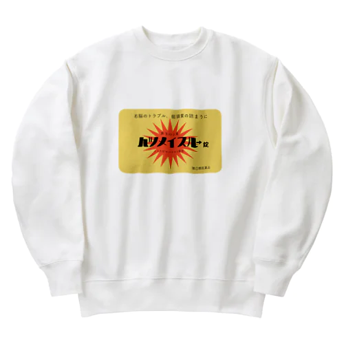 ハツメイスルー錠 Heavyweight Crew Neck Sweatshirt