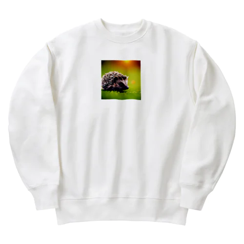 いい感じのハリネズミ Heavyweight Crew Neck Sweatshirt