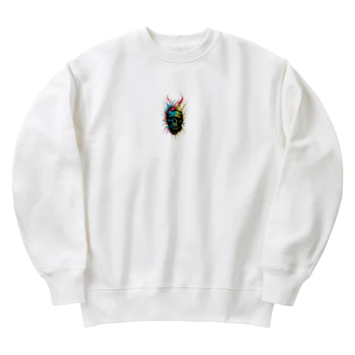 ペイントスカル Heavyweight Crew Neck Sweatshirt