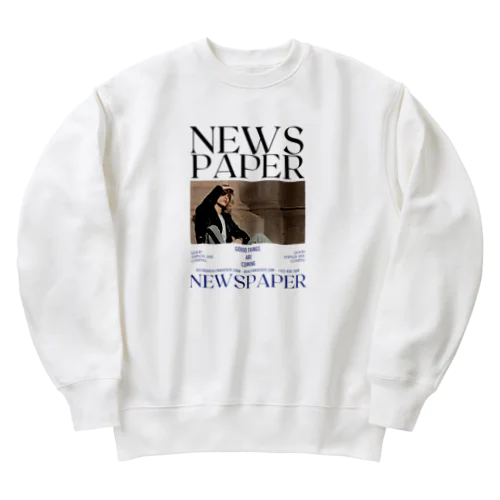 NEWS PAPER Heavyweight Crew Neck Sweatshirt