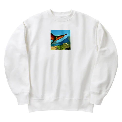 プテラノドン Heavyweight Crew Neck Sweatshirt