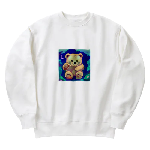 異世界アニメ系クマ Heavyweight Crew Neck Sweatshirt