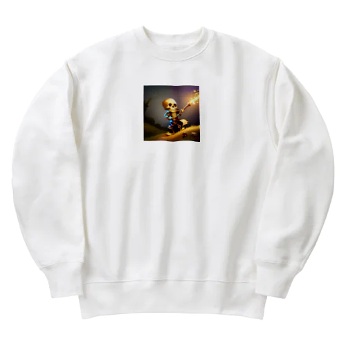 冒険者骸骨くん Heavyweight Crew Neck Sweatshirt