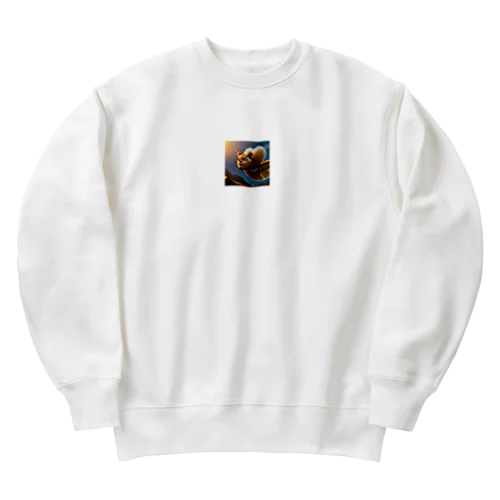 フクロウモモンガ Heavyweight Crew Neck Sweatshirt