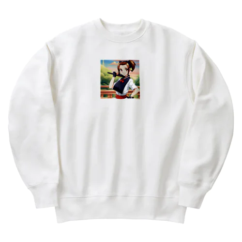 猫系美少女 Heavyweight Crew Neck Sweatshirt