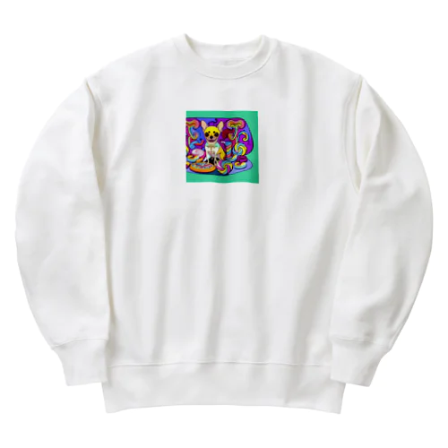 クッキー王国の謎☆チワワの異次元冒険 Heavyweight Crew Neck Sweatshirt