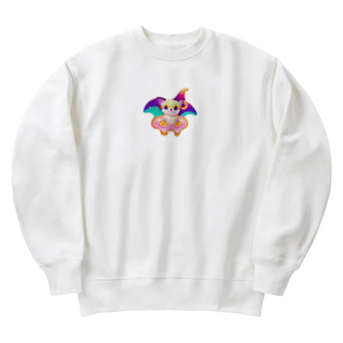 ハロウィン限定！クッキーチワワとこうもりのハロウィン・フェスティバル Heavyweight Crew Neck Sweatshirt