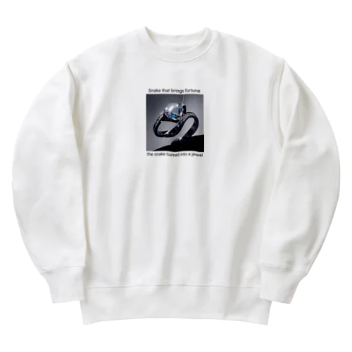 宝石に姿を変えた蛇 Heavyweight Crew Neck Sweatshirt